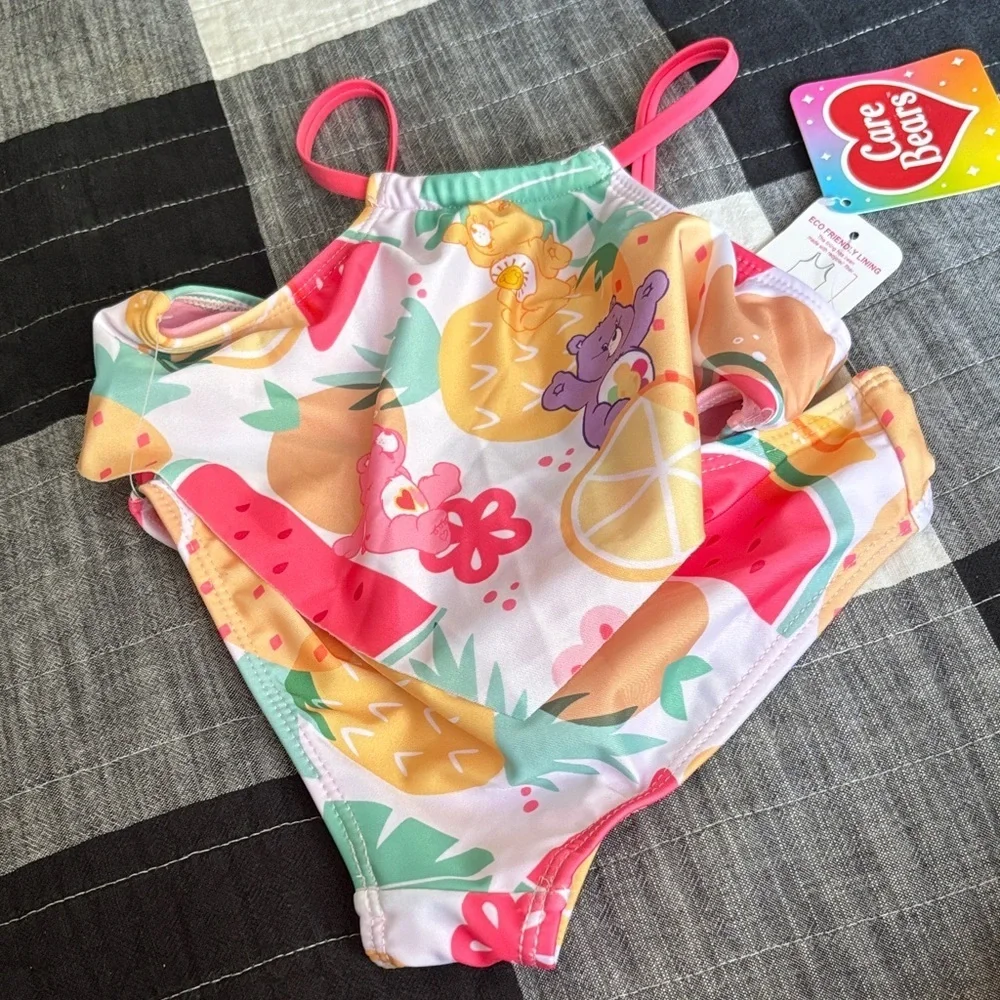 Care Bears Kids Bikini - Pink and Multicolor Delight